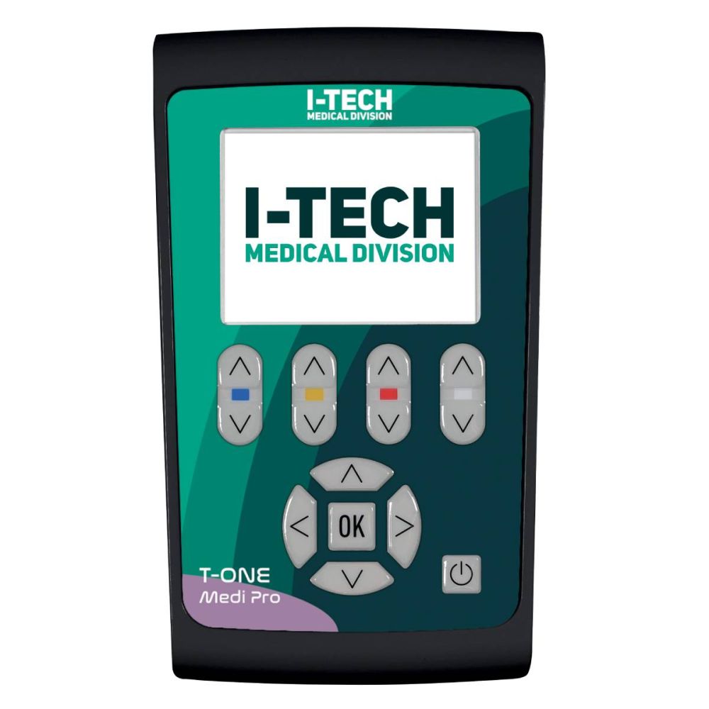 I-Tech T-One Medi Pro elettrostimolatore a 4 canali, 100+ programmi