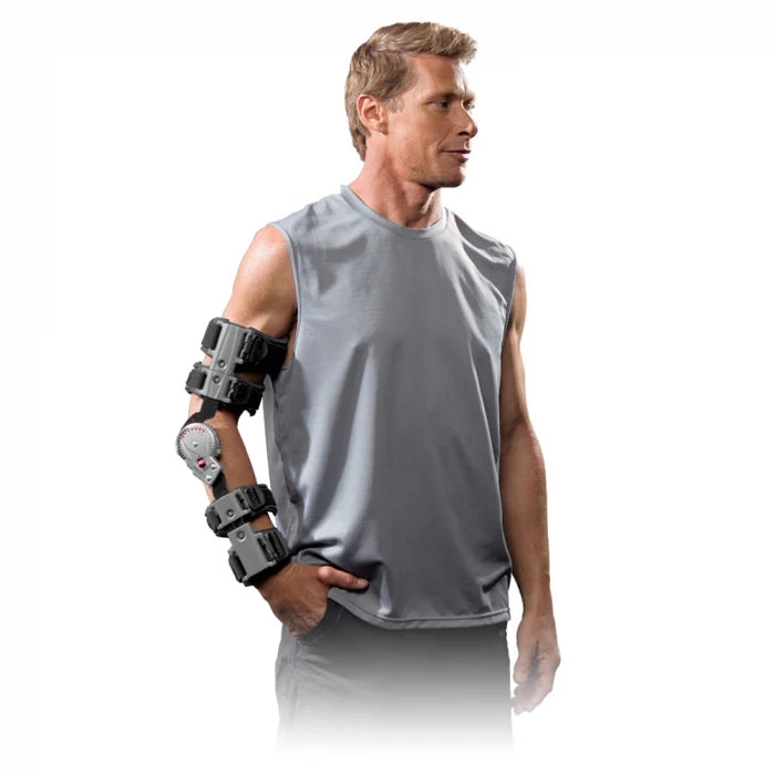 Ortesis articulada de codo DonJoy X-ACT ROM, lado derecho