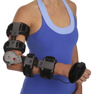 Ortesis articulada de codo DonJoy X-ACT ROM, lado derecho