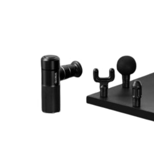 Globus mini pistolet de massage en aluminium, 4 vitesses et embouts