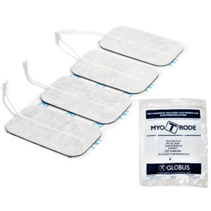 Électrodes Globus Myotrode Platinum pour électrostimulateur, lot de 4