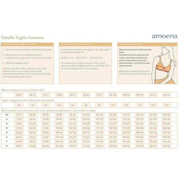 Amoena Sandra Post-Surgery Cotton Bra with Front Closure