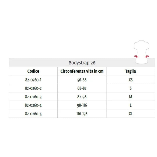 Faja lumbosacra DonJoy Bodystrap unisex, altura 26 cm