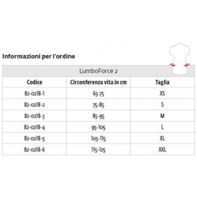DonJoy LumboForce 3 Lendenorthese mit Aluminiumstäben, 26 cm