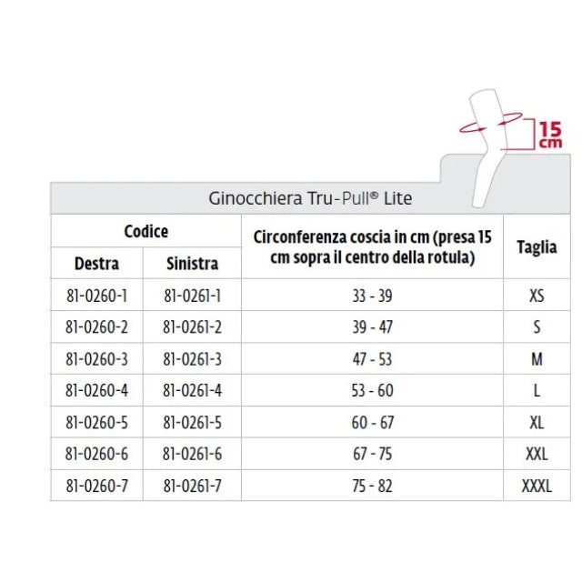 DonJoy Tru-Pull Lite ginocchiera con controllo rotuleo