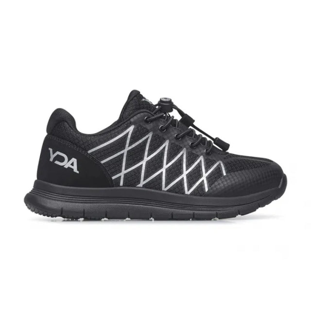Optima Molliter YDA Schwarz: orthopädischer Schuh, schwarze Sohle