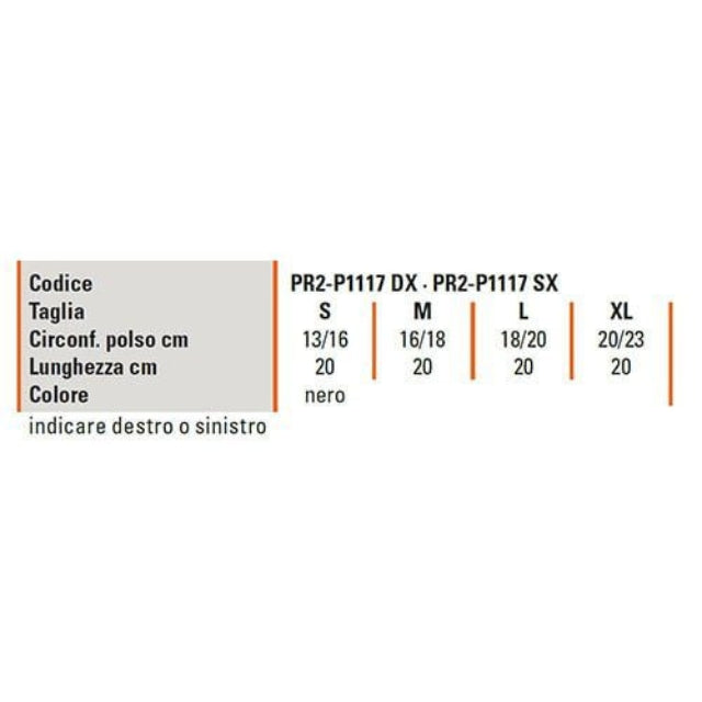 Roten Polfit 17 muñequera rígida abierta con férula de pulgar