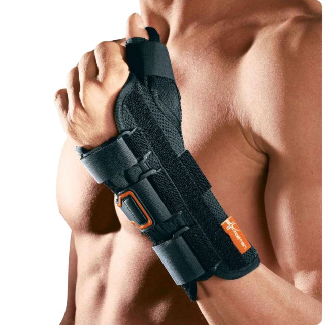 Roten Polfit 17 muñequera rígida abierta con férula de pulgar