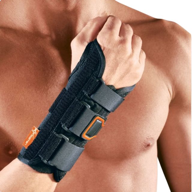 Roten Polfit 19 kurze starre Handgelenkorthese mit Schiene