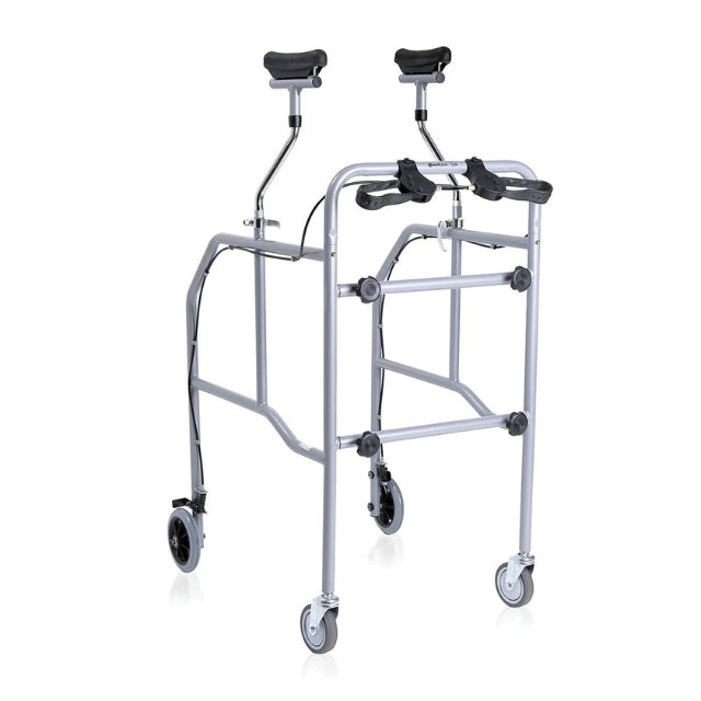 Mopedia RP755F zerlegbarer Achselrollator aus verchromtem Stahl