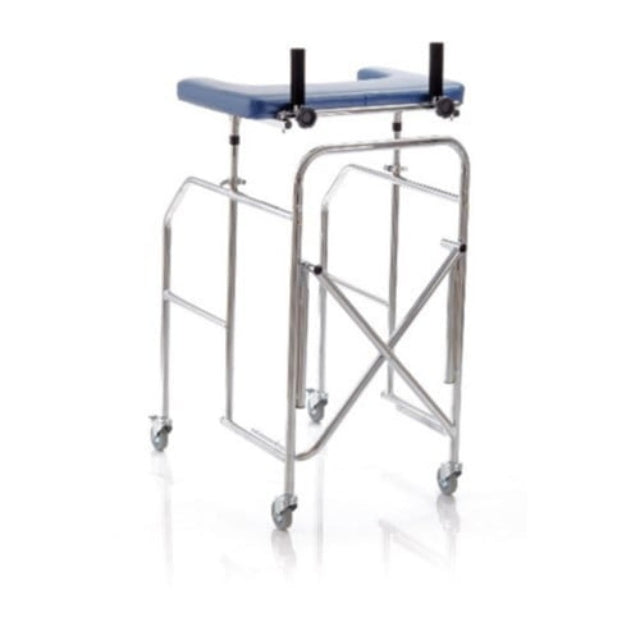 Mopedia folding walker with padded forearm support platform
