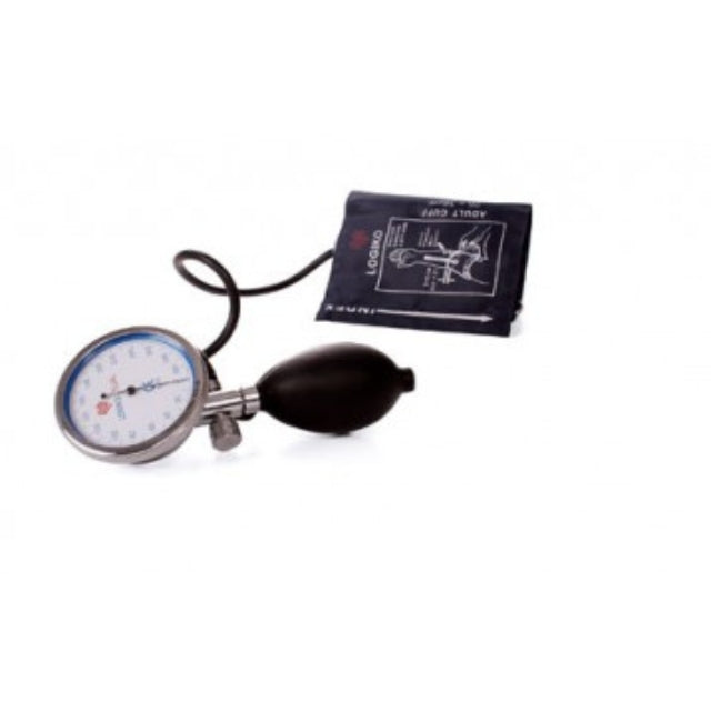 Moretti Large Palm Aneroid Sphygmomanometer, One-Hand Use