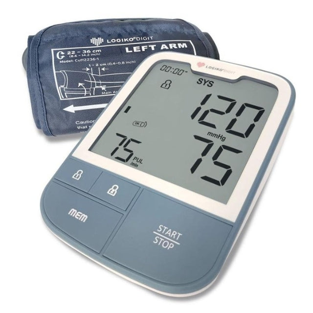 Moretti Oberarm-Blutdruckmessgerät mit 4,8-Zoll-LCD und USB-Anschluss