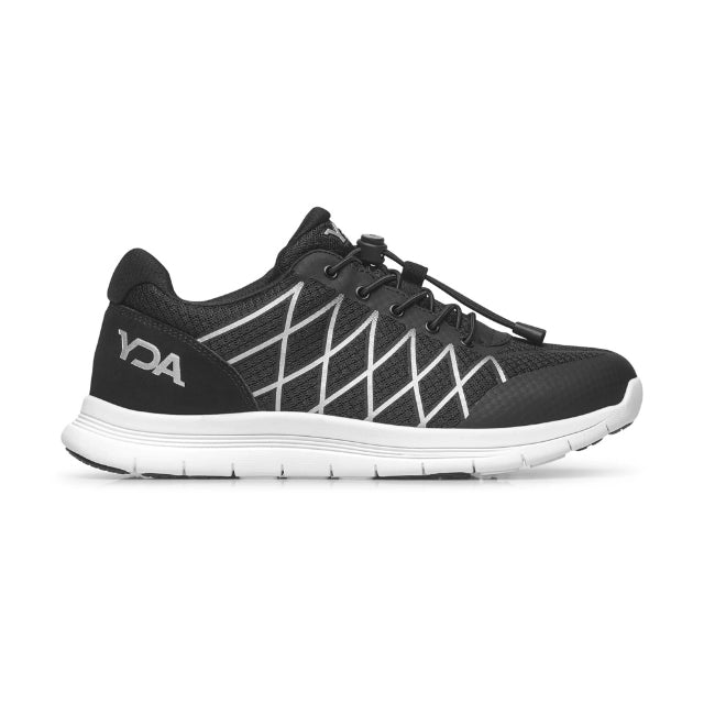 Optima Molliter YDA schwarz mit weißer Sohle, Schuh mit Spring System