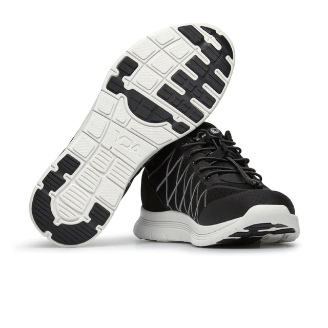 Optima Molliter YDA schwarz mit weißer Sohle, Schuh mit Spring System