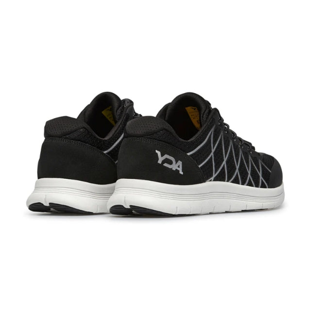 Optima Molliter YDA schwarz mit weißer Sohle, Schuh mit Spring System