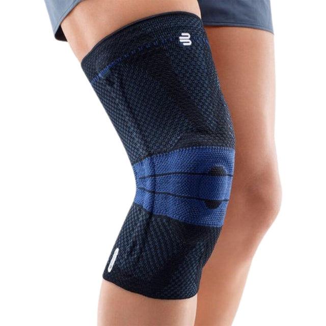 Bauerfeind GenuTrain A3 ginocchiera nera con pelotta anatomica