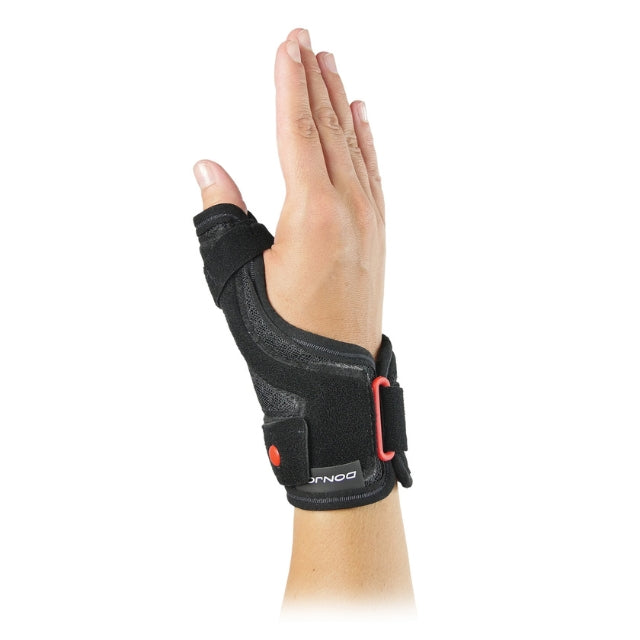 Férula de pulgar DonJoy ErgoForm con varilla de aluminio, ambidiestra