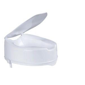 Rehausseur de toilettes Moretti Onda 14 cm, blocage latéral, couvercle