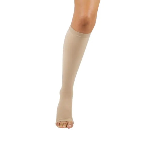 Juzo dynamic cotton compression knee-highs, open toe, class 2
