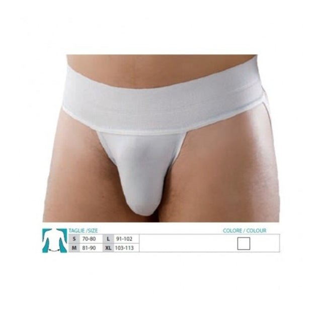 Suspensoir sportif Orione 318 en pur coton blanc