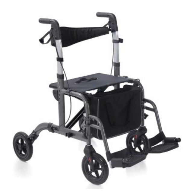 Moretti Gaya 2.0 rollator pieghevole con funzione carrozzina