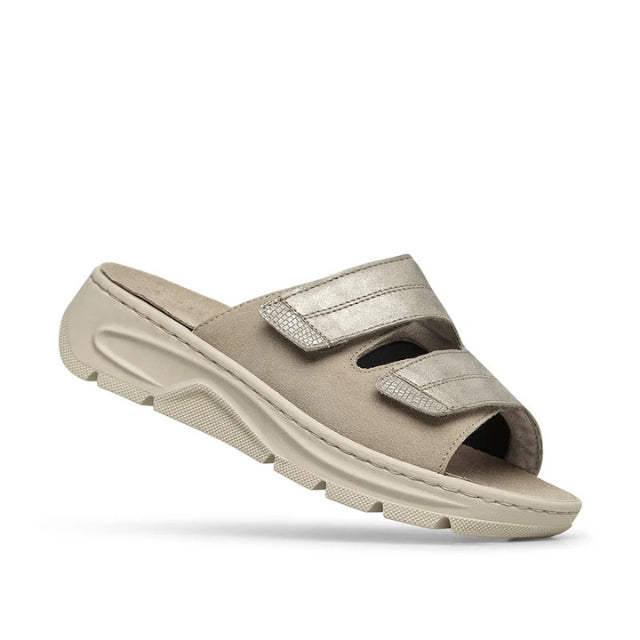 Optima Molliter IRIS Orthopedic Leather Slipper, TQURA Line