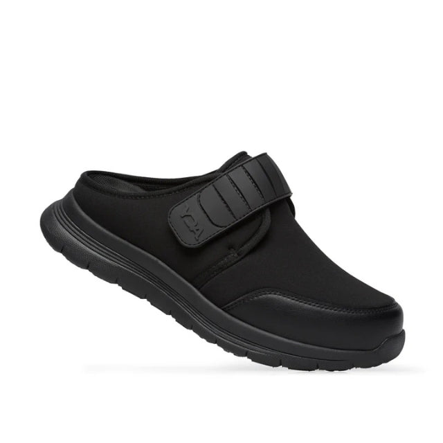 Zueco ortopédico Optima Molliter SAND CB negro con suela Rocker