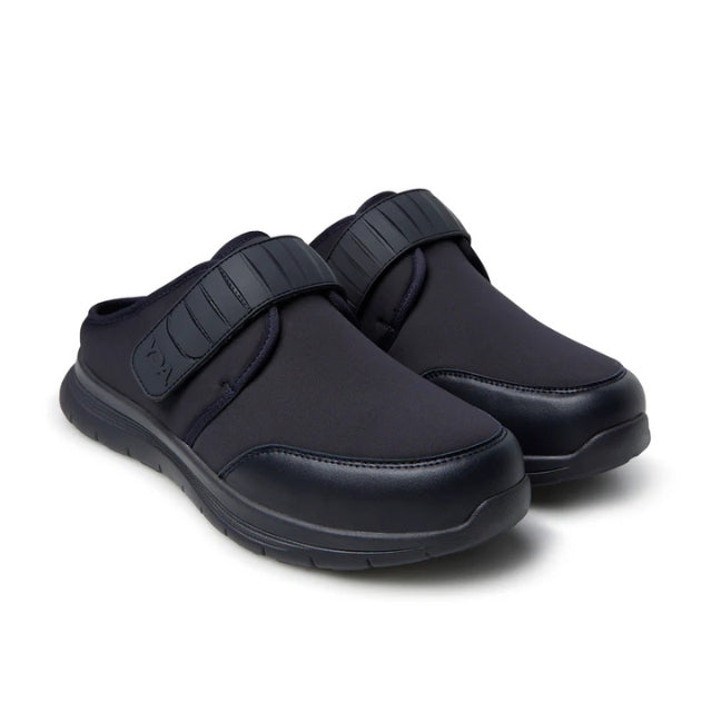 Zueco ortopédico Optima Molliter SAND CB negro con suela Rocker