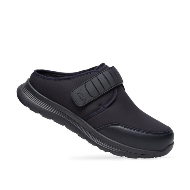 Zueco ortopédico Optima Molliter SAND CB negro con suela Rocker