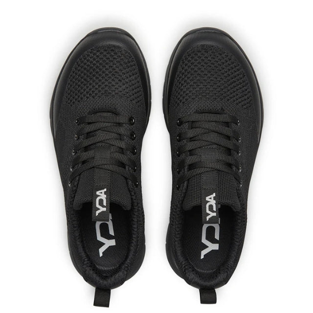 YDA Cody Lurex sneaker donna nera con effetto lurex Optima Molliter