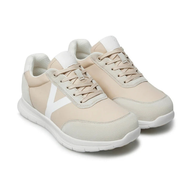 Optima Molliter Mas women's sneaker in beige and white, Rocker sole