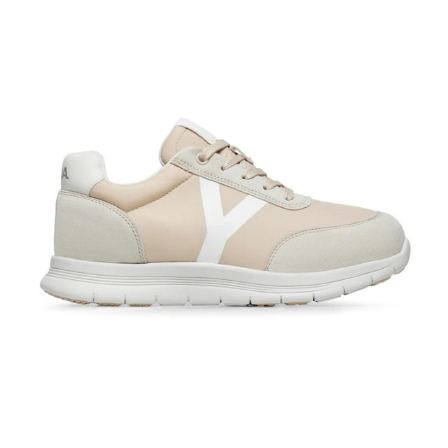 Optima Molliter Mas women's sneaker in beige and white, Rocker sole
