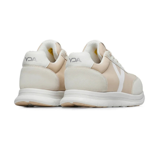Optima Molliter Mas women's sneaker in beige and white, Rocker sole