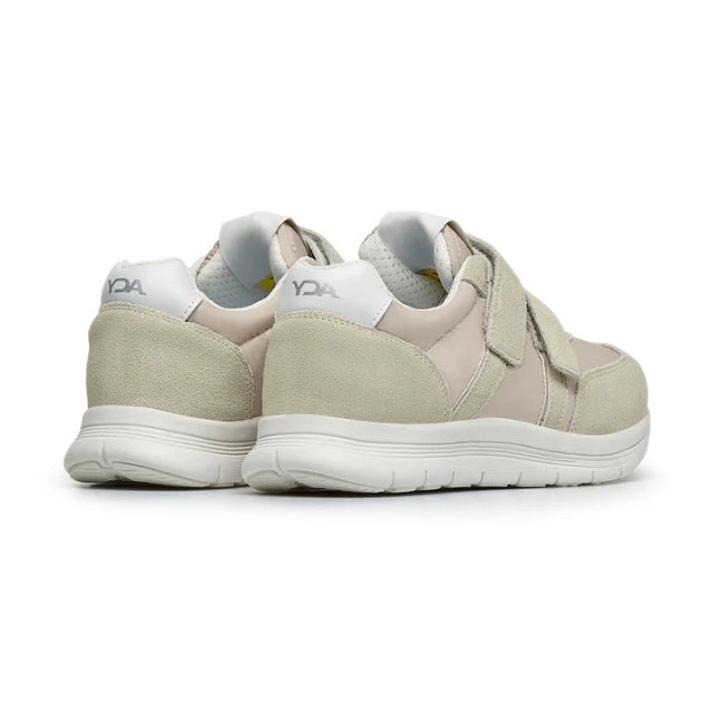 Optima Molliter Yuma Damen-Sneaker Beige mit Klettverschluss