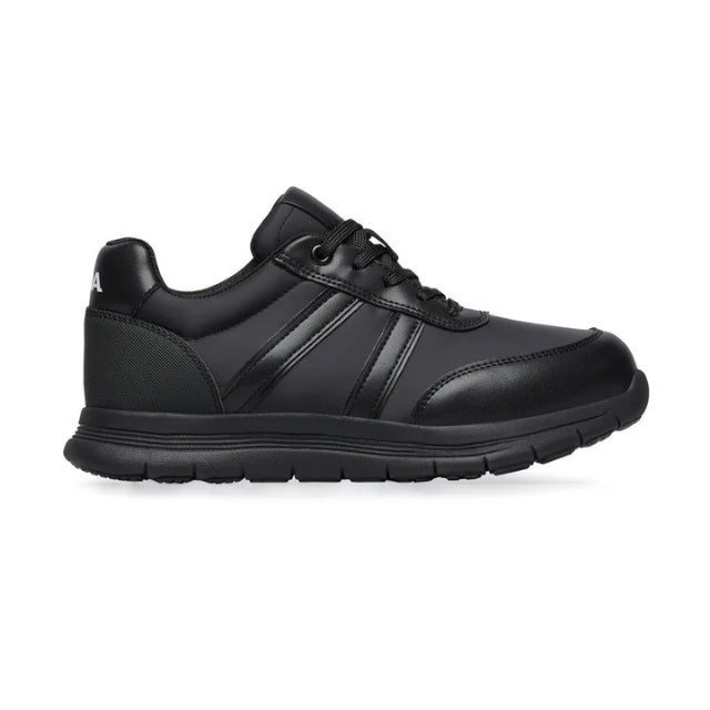 Zapatilla ortopédica Kurt negra Optima Molliter, piel y soft-tech