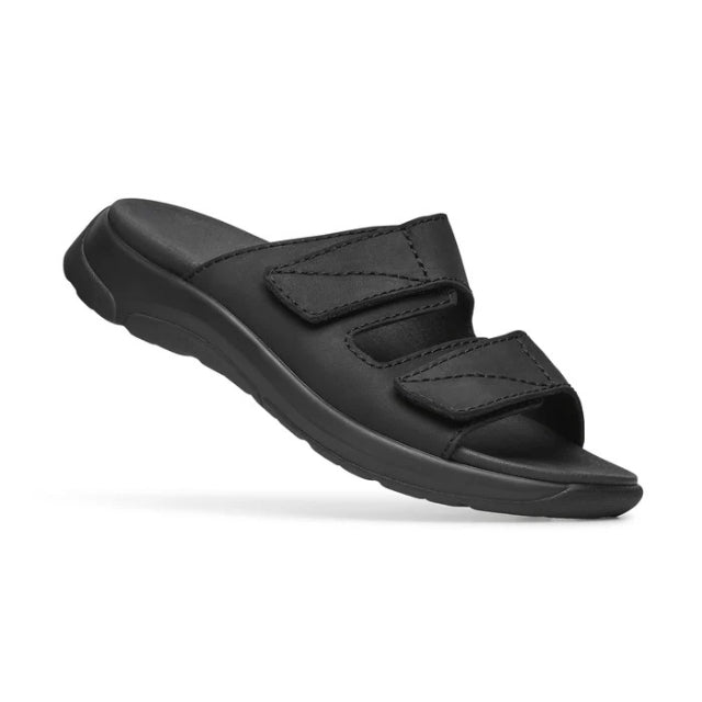 Zapatilla ortopédica Optima Molliter Link de piel negra, Dedalo