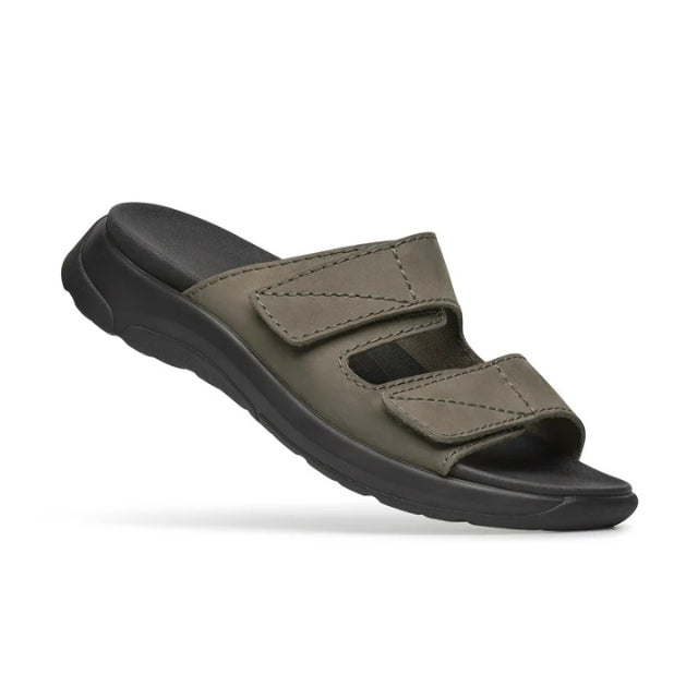 Zapatilla ortopédica Optima Molliter Link de piel caqui, Dedalo
