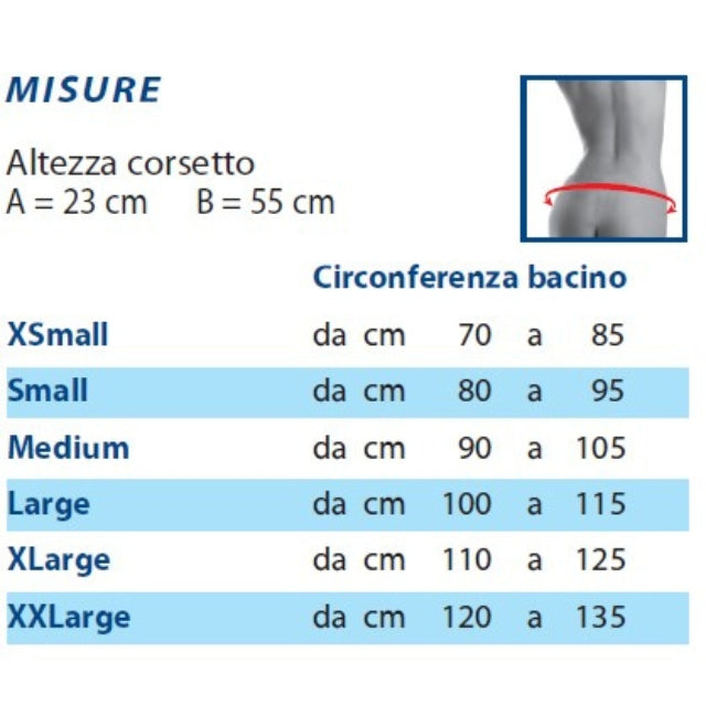 Corsé dorsolumbar Tielle Camp 50 con tirantes, modelo 5037, beige