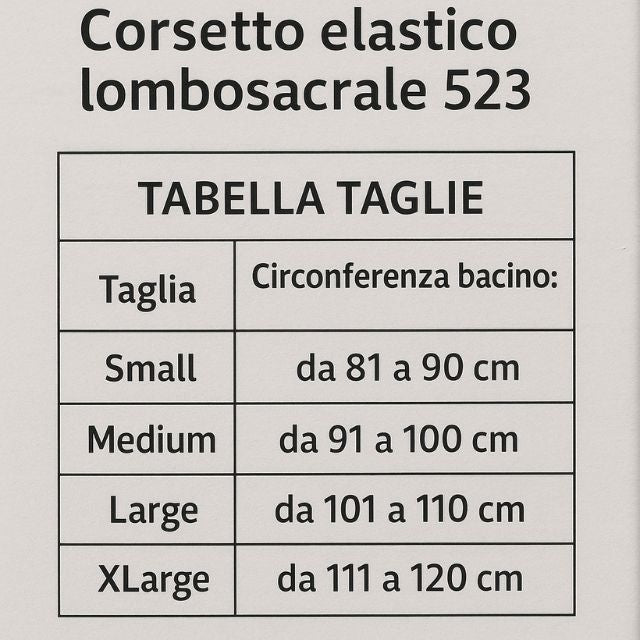Faja lumbosacra elástica Tielle Camp 523 para hombre con varillas