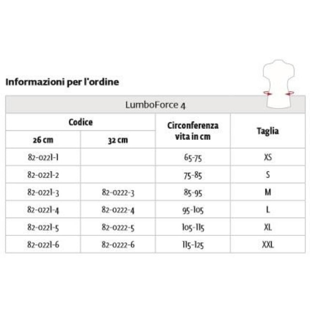 DonJoy LumboForce 4 ceinture lombaire à fort soutien, hauteur 26 cm