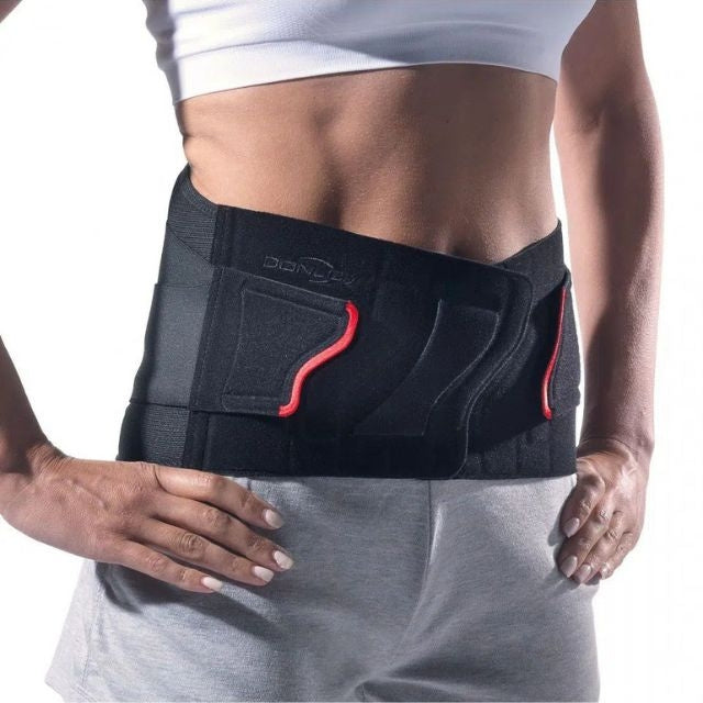 Faja lumbar transpirable DonJoy Porostrap con 4 varillas