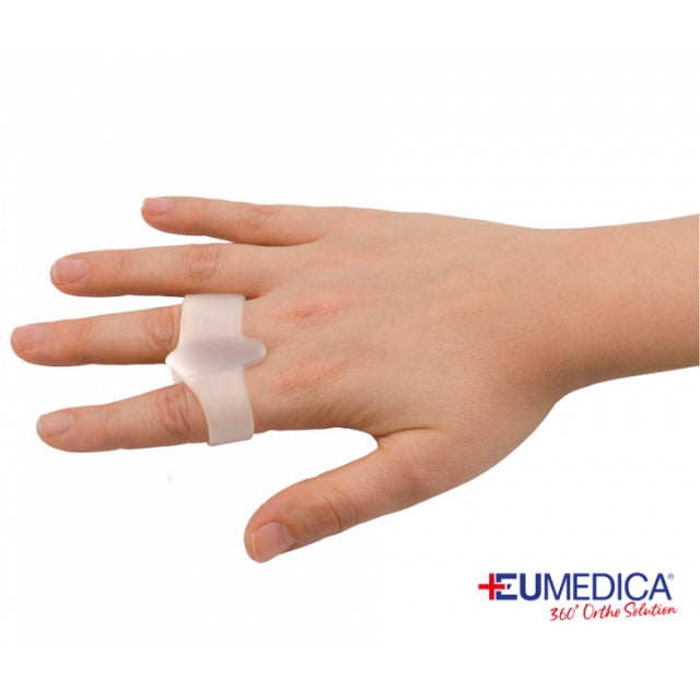 Eumedica separatore doppio anello in gel per alluce valgo, piede/mano