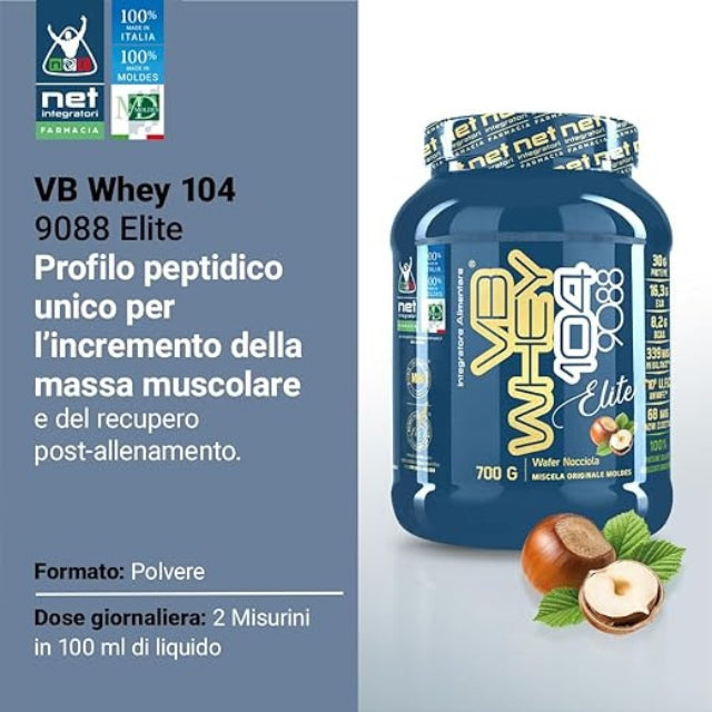 NET Integratori Optipep 9088 e 90 PRO sieroproteine, nocciola