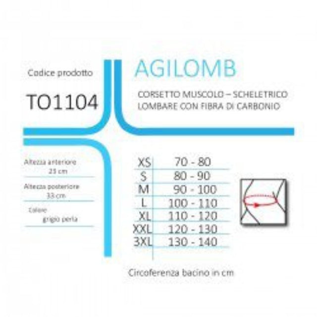 Tenortho Agilomb TO1104: adjustable lumbar brace with splints