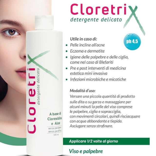 Isi Pharma limpiador facial con aloe y clorhexidina, 500 ml
