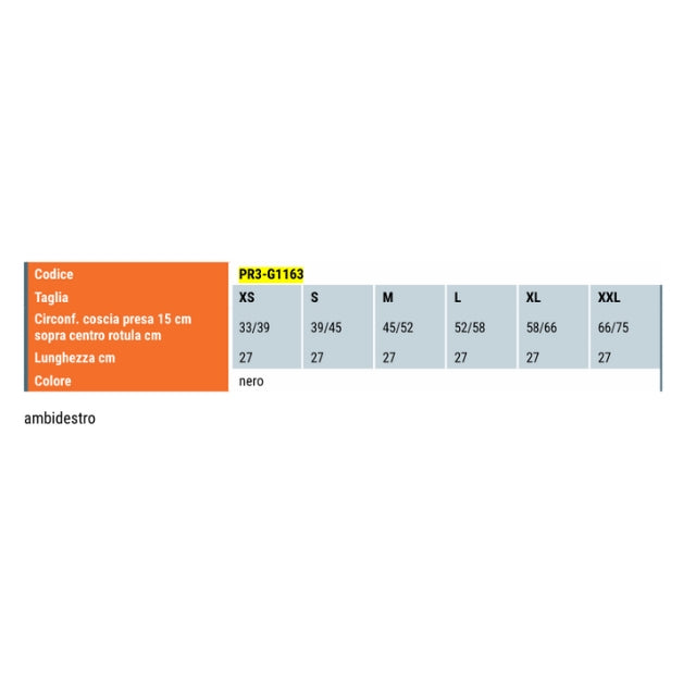 Ro+Ten GenuFit 63: Short AirX Knee Support with Patellar Opening