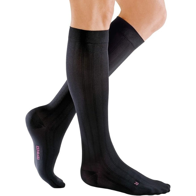 Chaussettes contention homme Medi mediven for men, classe 2, noir