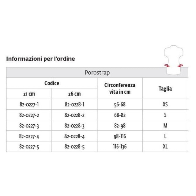 Faja lumbar transpirable DonJoy Porostrap con 4 varillas