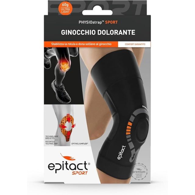 Rodillera propioceptiva ligera Epitact Physiostrap Sport, talla XL